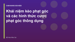 Read more about the article Khái niệm kèo phạt góc và các hình thức cược phạt góc thông dụng
