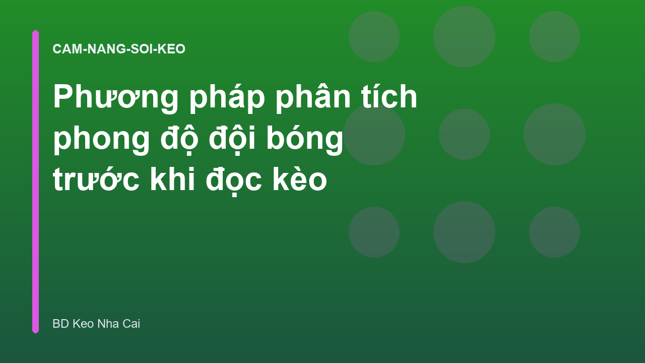 Read more about the article Phương pháp phân tích phong độ đội bóng trước khi đọc kèo